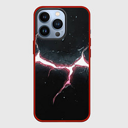 Чехол iPhone 13 Pro Разлом на черной плите