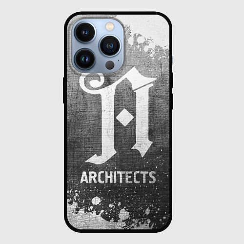 Чехол iPhone 13 Pro Architects - grey gradient / 3D-Черный – фото 1