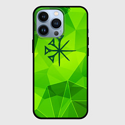 Чехол iPhone 13 Pro Nightwish green poly