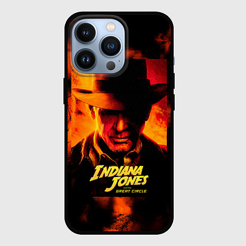 Чехол iPhone 13 Pro Indiana Jones and the Great Circle / 3D-Черный – фото 1