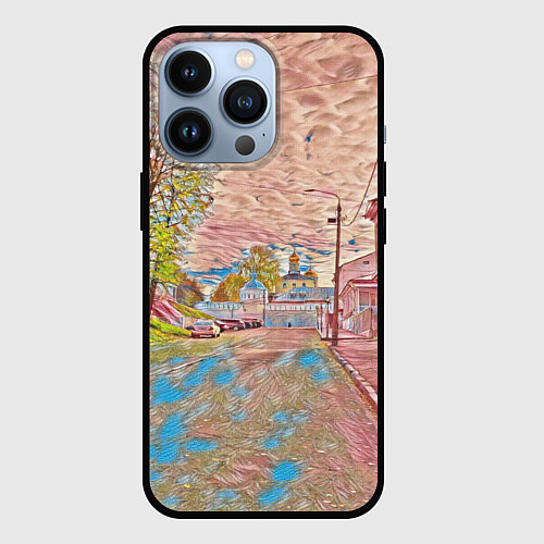 Чехол iPhone 13 Pro Старый город / 3D-Черный – фото 1