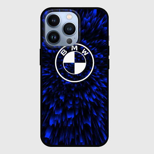 Чехол iPhone 13 Pro BMW blue energy / 3D-Черный – фото 1