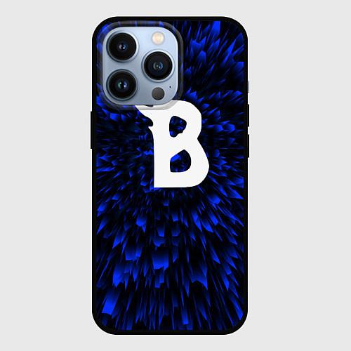 Чехол iPhone 13 Pro Beastars blue energy / 3D-Черный – фото 1