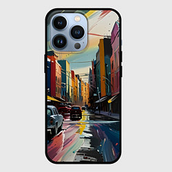 Чехол для iPhone 13 Pro Улица в стиле экспрессионизм, цвет: 3D-черный
