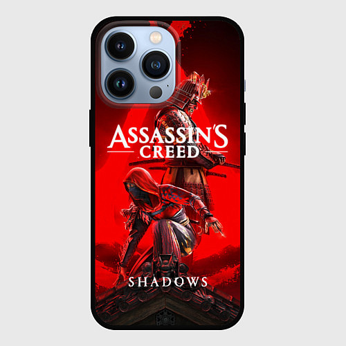 Чехол iPhone 13 Pro Assassins Creed - Shadows / 3D-Черный – фото 1