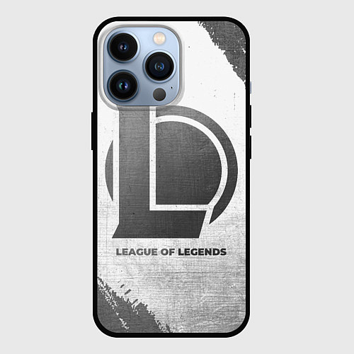 Чехол iPhone 13 Pro League of Legends - white gradient / 3D-Черный – фото 1