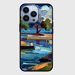 Чехол iPhone 13 Pro Летний пейзаж маслом