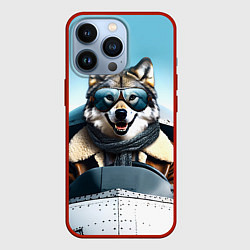 Чехол iPhone 13 Pro Волк авиатор