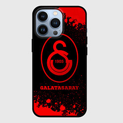 Чехол для iPhone 13 Pro Galatasaray - red gradient, цвет: 3D-черный