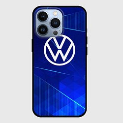 Чехол iPhone 13 Pro Volkswagen blue poly