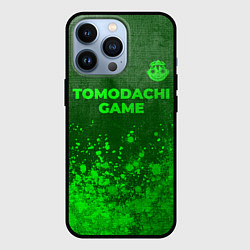 Чехол iPhone 13 Pro Tomodachi Game - green gradient посередине