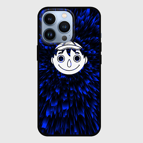 Чехол iPhone 13 Pro Tomodachi Game blue energy / 3D-Черный – фото 1