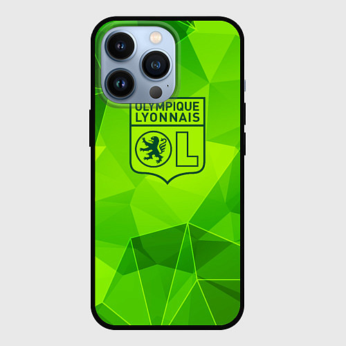 Чехол iPhone 13 Pro Lyon green poly / 3D-Черный – фото 1