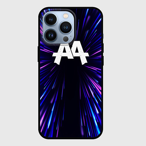Чехол iPhone 13 Pro Asking Alexandria neon energy / 3D-Черный – фото 1