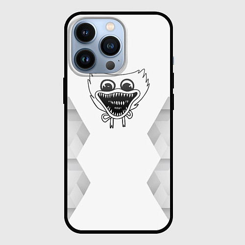 Чехол iPhone 13 Pro Poppy Playtime white poly / 3D-Черный – фото 1