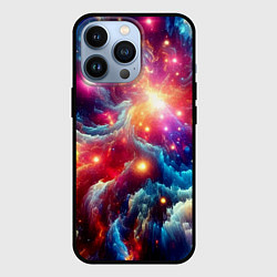 Чехол iPhone 13 Pro Colorfull neon space clouds - ai art fantasy