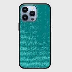 Чехол iPhone 13 Pro Джинс с потертостями-зеленый