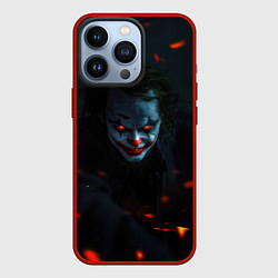 Чехол для iPhone 13 Pro Джокер в искрах, цвет: 3D-красный
