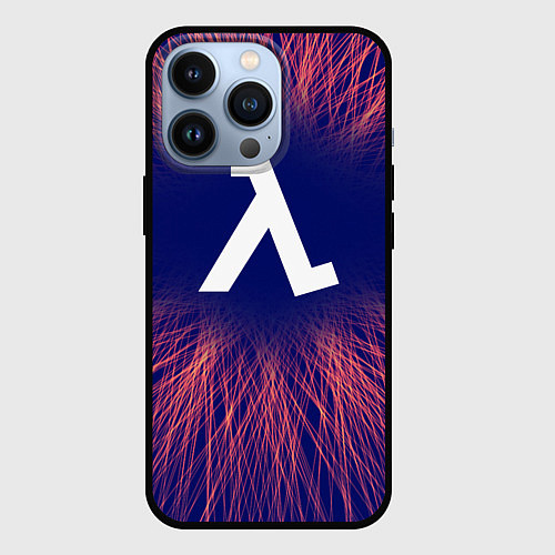 Чехол iPhone 13 Pro Half-Life red energy / 3D-Черный – фото 1
