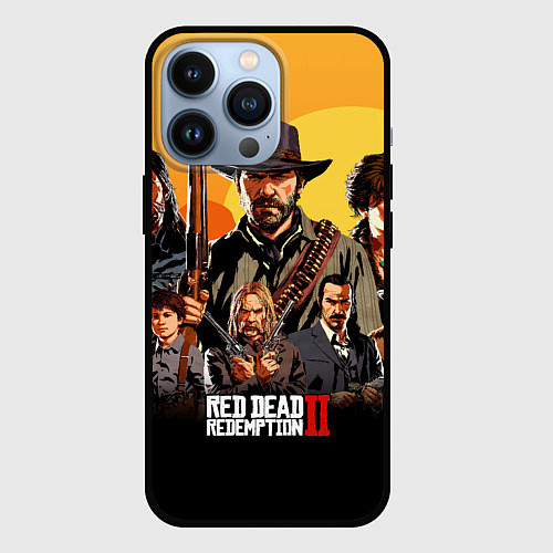 Чехол iPhone 13 Pro Red Dead Redemption 2 / 3D-Черный – фото 1