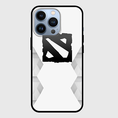 Чехол iPhone 13 Pro Dota white poly / 3D-Черный – фото 1