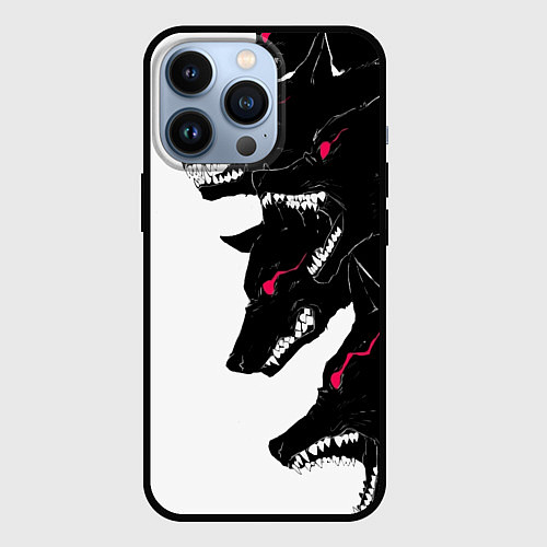Чехол iPhone 13 Pro Волки / 3D-Черный – фото 1