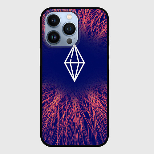 Чехол iPhone 13 Pro The Sims red energy / 3D-Черный – фото 1
