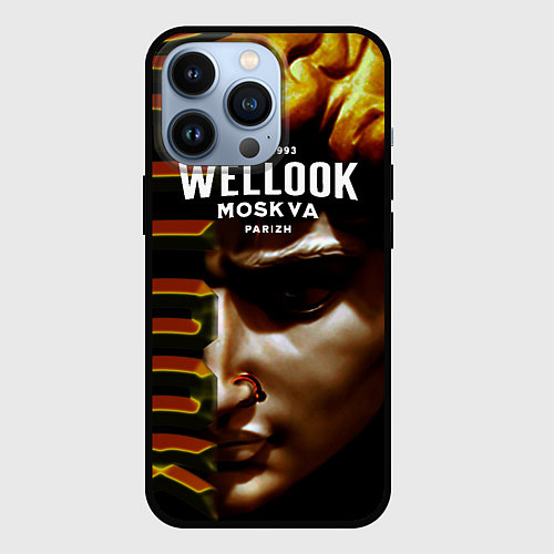 Чехол iPhone 13 Pro Davids Face Look / 3D-Черный – фото 1