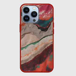 Чехол iPhone 13 Pro Абстракция из бумаги и краски