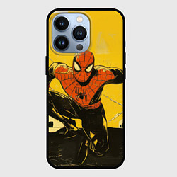 Чехол для iPhone 13 Pro Человек - паук, цвет: 3D-черный