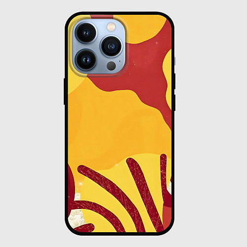 Чехол iPhone 13 Pro Жаркий африканский паттерн / 3D-Черный – фото 1