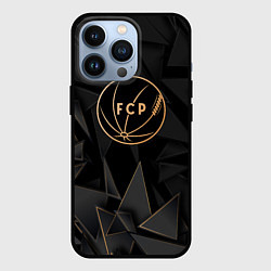 Чехол для iPhone 13 Pro Porto golden poly, цвет: 3D-черный