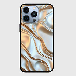 Чехол iPhone 13 Pro Жидкое белое золото