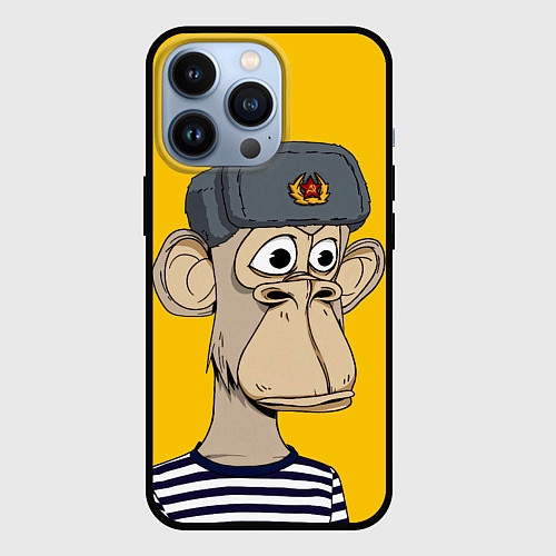 Чехол iPhone 13 Pro NFT ape turtleneck / 3D-Черный – фото 1