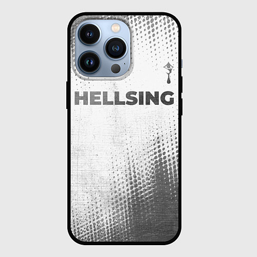 Чехол iPhone 13 Pro Hellsing - white gradient посередине / 3D-Черный – фото 1