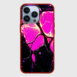 Чехол для iPhone 13 Pro Розовые пятна в текстуре, цвет: 3D-красный