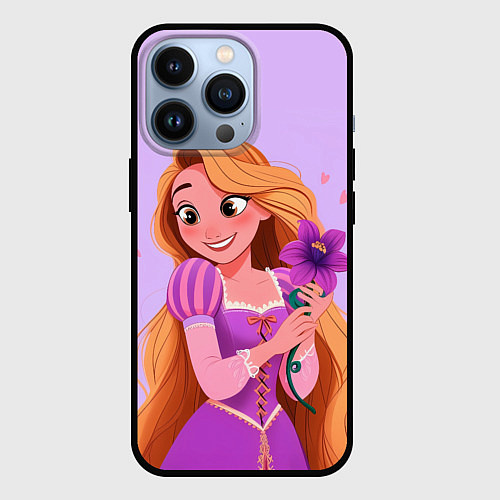 Чехол iPhone 13 Pro Rapunzel - big pictures / 3D-Черный – фото 1