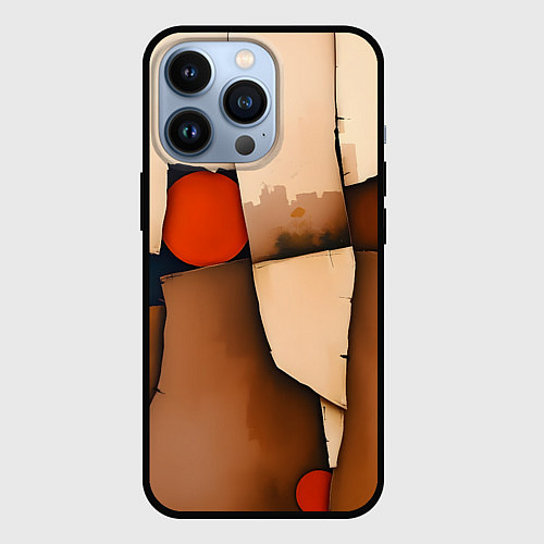Чехол iPhone 13 Pro Фрагментированная композиция / 3D-Черный – фото 1