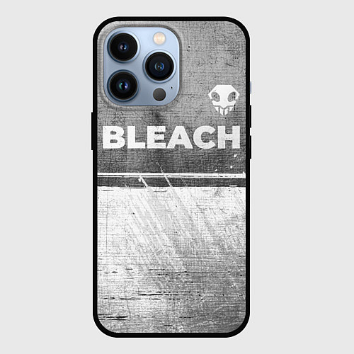 Чехол iPhone 13 Pro Bleach - grey gradient посередине / 3D-Черный – фото 1