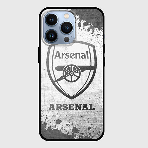 Чехол iPhone 13 Pro Arsenal - white gradient / 3D-Черный – фото 1