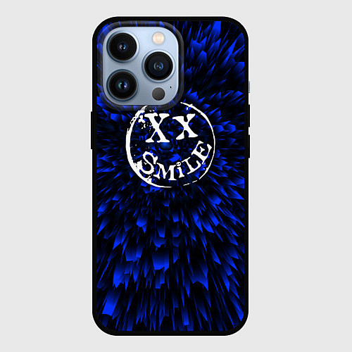 Чехол iPhone 13 Pro Avril Lavigne blue energy / 3D-Черный – фото 1