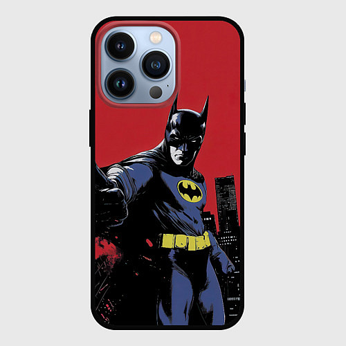 Чехол iPhone 13 Pro Бэтмен показывает класс / 3D-Черный – фото 1
