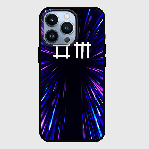 Чехол iPhone 13 Pro Depeche Mode neon energy / 3D-Черный – фото 1