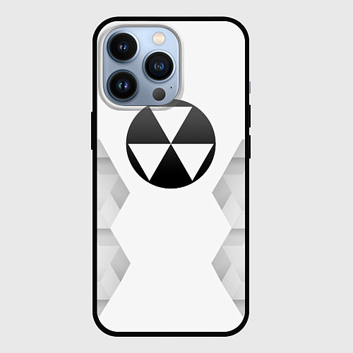 Чехол iPhone 13 Pro Fallout white poly / 3D-Черный – фото 1