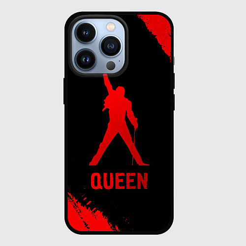 Чехол iPhone 13 Pro Queen - red gradient / 3D-Черный – фото 1