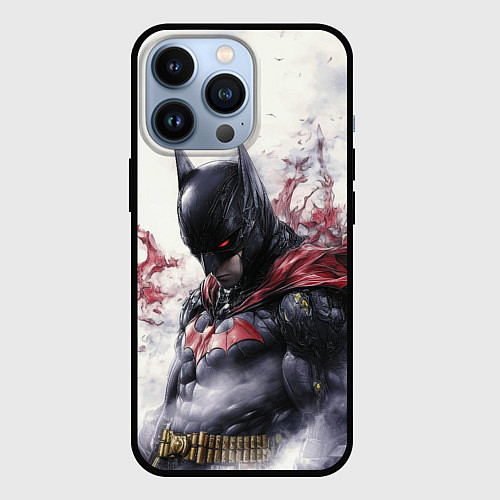 Чехол iPhone 13 Pro Бэтмен в тумане / 3D-Черный – фото 1