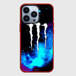 Чехол для iPhone 13 Pro Monster energy космос, цвет: 3D-красный