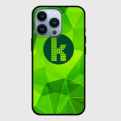 Чехол для iPhone 13 Pro The Killers green poly, цвет: 3D-черный