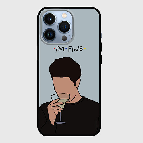 Чехол iPhone 13 Pro Ross - im fine / 3D-Черный – фото 1