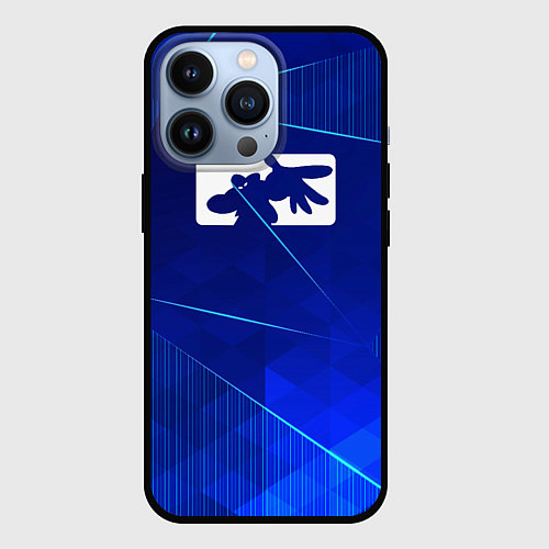 Чехол iPhone 13 Pro Limp Bizkit blue poly / 3D-Черный – фото 1